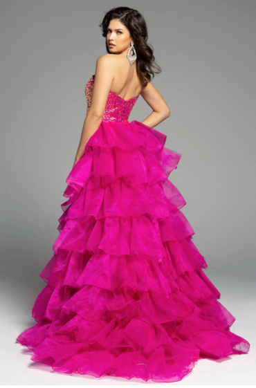 Jovani 37689A size 2 Iridescent Hot Pink