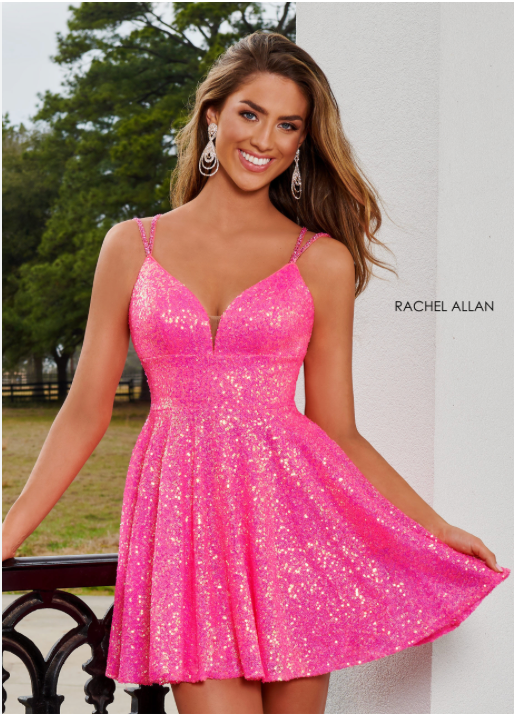 Rachel Allan 40206 size 6 Hot Pink