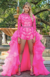 Ava Presley 28595 Size 2 Hot Pink