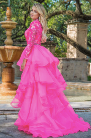 Ava Presley 28595 Size 2 Hot Pink