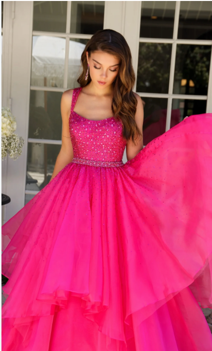 Ava Presley 29523 Size 12 Hot Pink