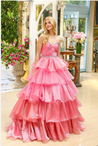 Ava Presley 29546 Size 2 Coral Pink