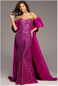 Jovani 38746 Size 4 Orchid/Fuchsia