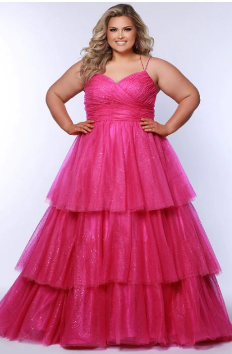 Sydney's Closet SC7392 Size 16 Pink