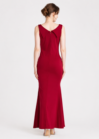 Women's Elegant Rhinestone Appliqué Maxi Evening Dress – Sleeveless V-Neck Gown